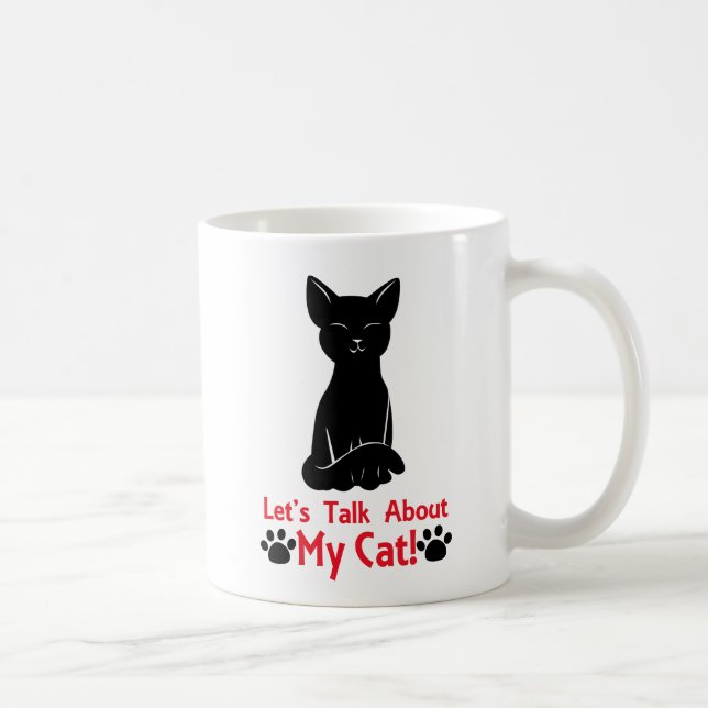 Taza De Café Hablemos de mi gato (Derecha)