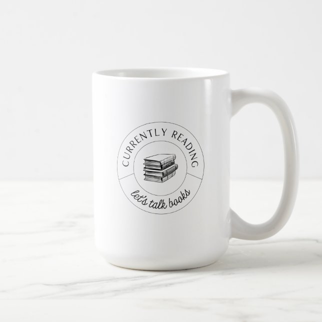 Taza De Café Hablemos de tonterías en negro (Derecha)