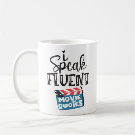 Taza De Café Hablo citas de películas fluidas barniz divertido