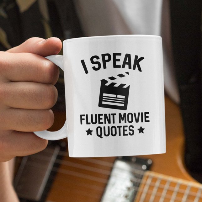 Taza De Café Hablo citas fluidas de películas (I Speak Fluent Movie Quotes Mug)