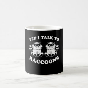 Taza De Café Hablo Con Raccoons Animal Panda Raccoon Motif Gift
