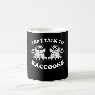 Taza De Café Hablo Con Raccoons Animal Panda Raccoon Motif Gift