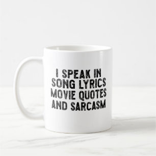 Taza De Café Hablo En Citas De Cine De Letras Y Sarcasmo De Can