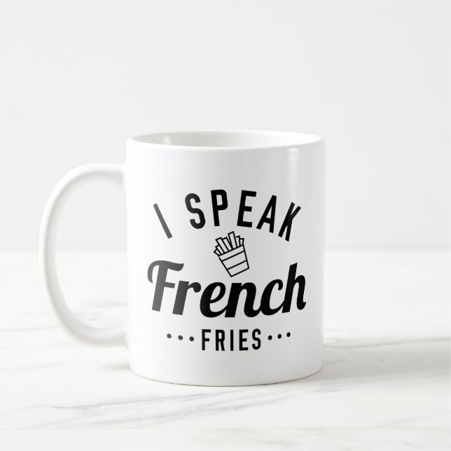 Taza De Café Hablo Fries Franceses (Izquierda)