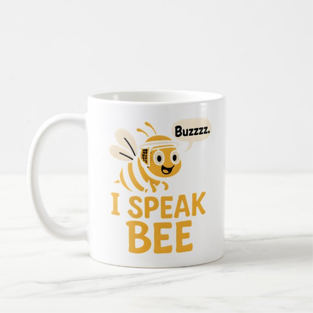 Taza De Café Hablo humor de beekeeper (Izquierda)