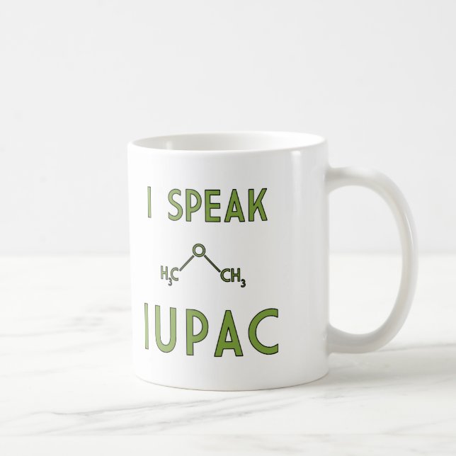 Taza De Café Hablo IUPAC (Derecha)