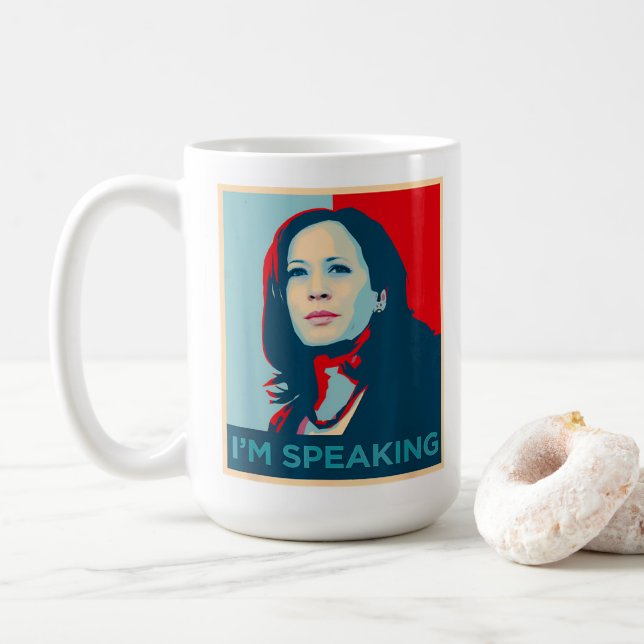Taza De Café Hablo Kamala Harris (Con donut)