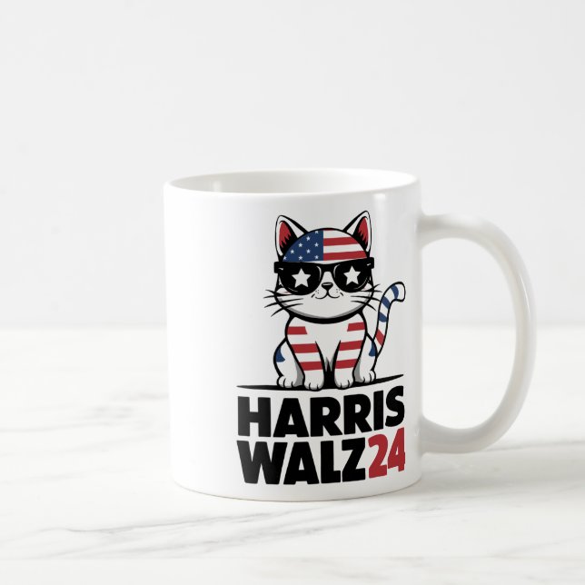 Taza De Café Hablo Kamala Harris Presidente Comma La Ameri (Derecha)