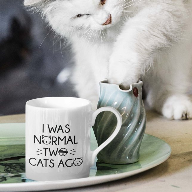 Taza De Café Hace Dos Gatos Era Normal (Subido por el creador)