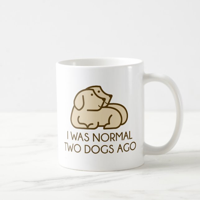 Taza De Café Hace dos perros era normal (Derecha)