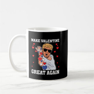 Taza De Café Hacer a San Valentín grande de nuevo Trump de cora