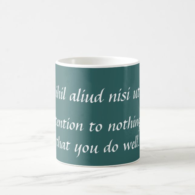 Taza De Café Hacer bien - cita inspiradora de Cicerón (Centro)