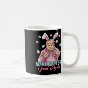 Taza De Café Hacer de la Pascua una vez más divertida Trump Bun