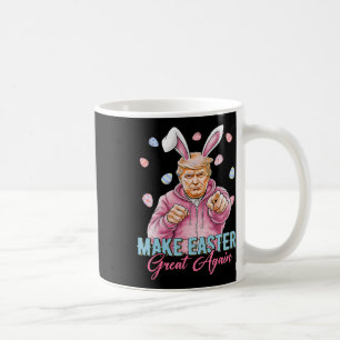 Taza De Café Hacer de la Pascua una vez más divertida Trump Bun
