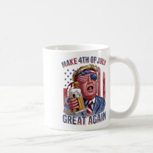 Taza De Café Hacer El 4 De Julio Grande De Nuevo La Cerveza Tru
