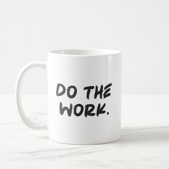 Taza De Café Hacer el trabajo - El éxito desbarata la motivació (Izquierda)