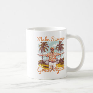 Taza De Café Hacer el verano grande otra vez vacaciones en la p