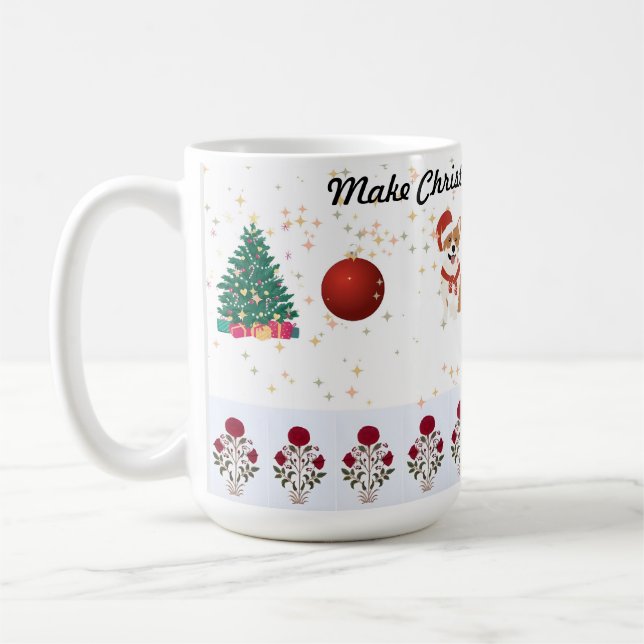 Taza De Café Hacer grandes a los Navidades papel de envoltura d (Izquierda)