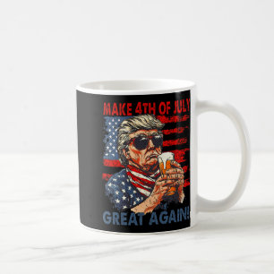 Taza De Café Hacer Que El 4 De Julio Sea Grande Otra Vez Divert