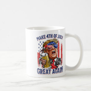 Taza De Café Hacer Que El 4 De Julio Sea Grande Otra Vez Divert
