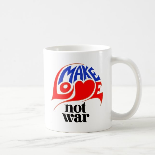 Taza De Café Hacer que el amor no sea la guerra (Derecha)