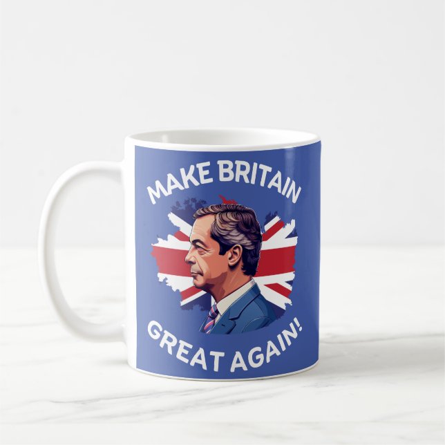 Taza De Café Hacer que Gran Bretaña vuelva a ser grande Nigel F (Izquierda)