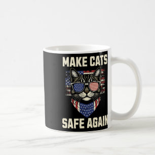 Taza De Café Hacer que los gatos vuelvan a estar seguros para T
