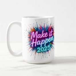 TAZA DE CAFÉ HACER QUE SUCEDA EN NEON SCRIPT
