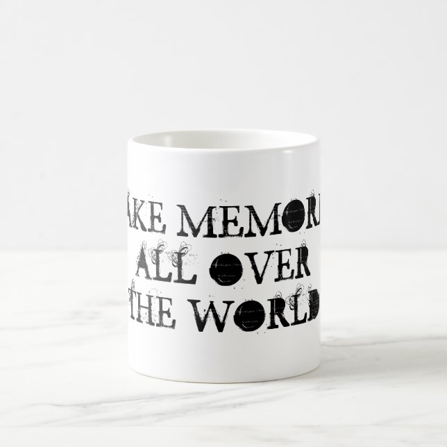 Taza De Café Hacer Recuerdos por todo el mundo (Centro)