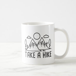 Taza De Café Hacer Una Senderismo