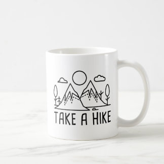 Taza De Café Hacer Una Senderismo
