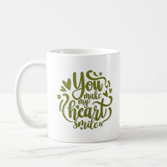 TAZA DE CAFÉ HACES SONREAR MI CORAZÓN (Izquierda)