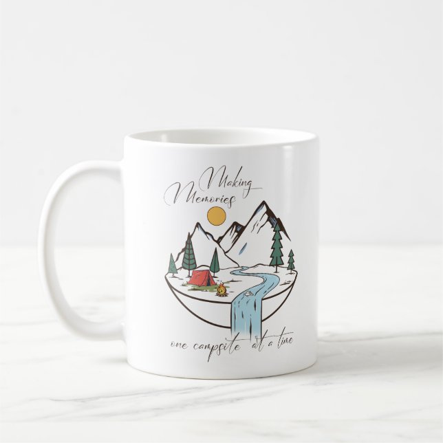 Taza De Café Haciendo acampada de Recuerdos (Izquierda)