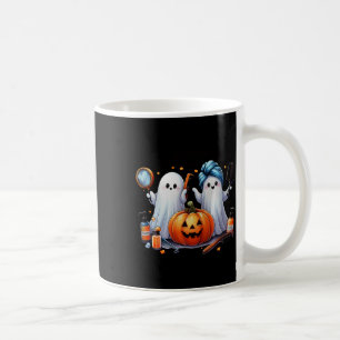 Taza De Café Haciendo Fantasma Estilista Halloween Bootia Hair