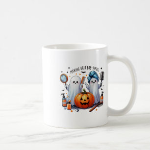 Taza De Café Haciendo Fantasma Estilista Halloween Bootia Hair 