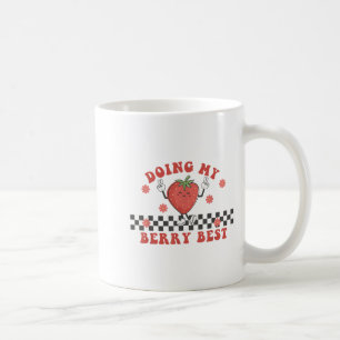 Taza De Café Haciendo Mi Motivación Fresa y Frambuesa Groovy In