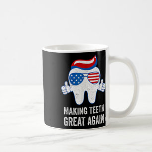 Taza De Café Haciendo que los Dientes Sean Geniales de Nuevo Ba