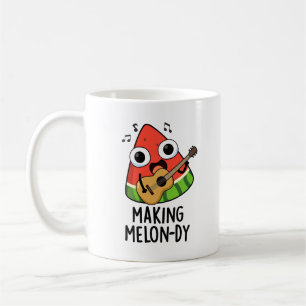 Taza De Café Haciendo un chiste de melón divertido con juego de