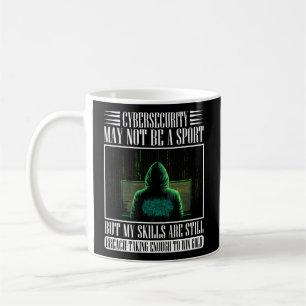 Taza De Café Hacker Blanco Para Ciberguerrero Y Hacker Ético