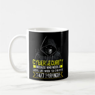 Taza De Café Hacker Blanco Para Ciberguerrero Y Hacker Ético