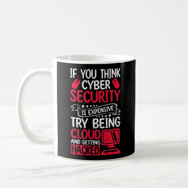 Taza De Café Hacker Blanco Para Ciberguerrero Y Hacker Ético (Izquierda)