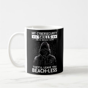 Taza De Café Hacker Blanco Para Ciberguerrero Y Hacker Ético