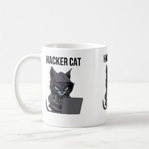 Taza De Café Hacker cat