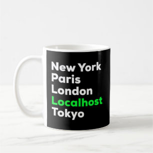 Taza De Café Hacker Cybersecurity Pentester Localhost