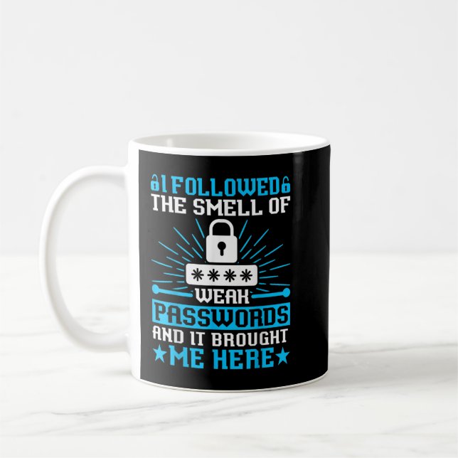 Taza De Café Hacker ético de Gorras blancos - Seguridad de la r (Izquierda)