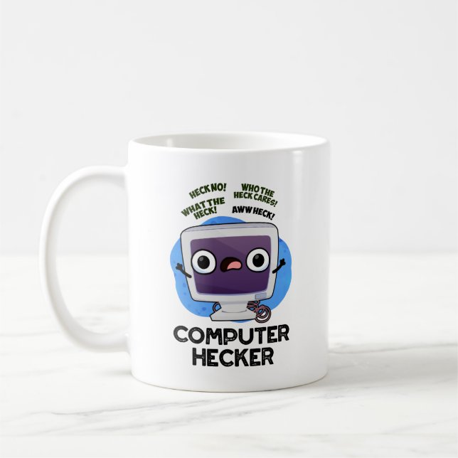 Taza De Café Hacker Pun Funny Hacker (Izquierda)