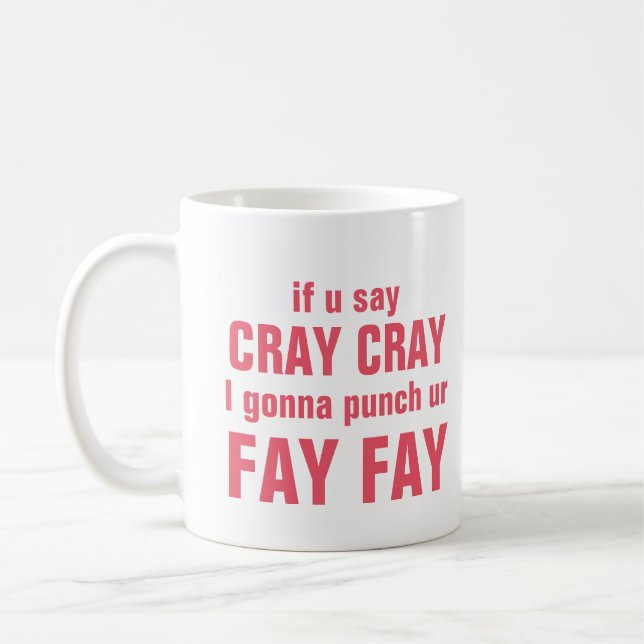 Taza De Café Hada de la hada de Cray Cray (Izquierda)