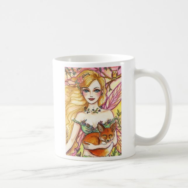 Taza De Café Hada de oro y Fox rojo (Derecha)