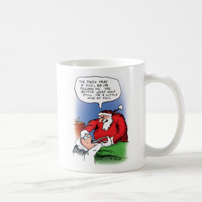 Taza De Café Hada dental Santa Mug (Derecha)