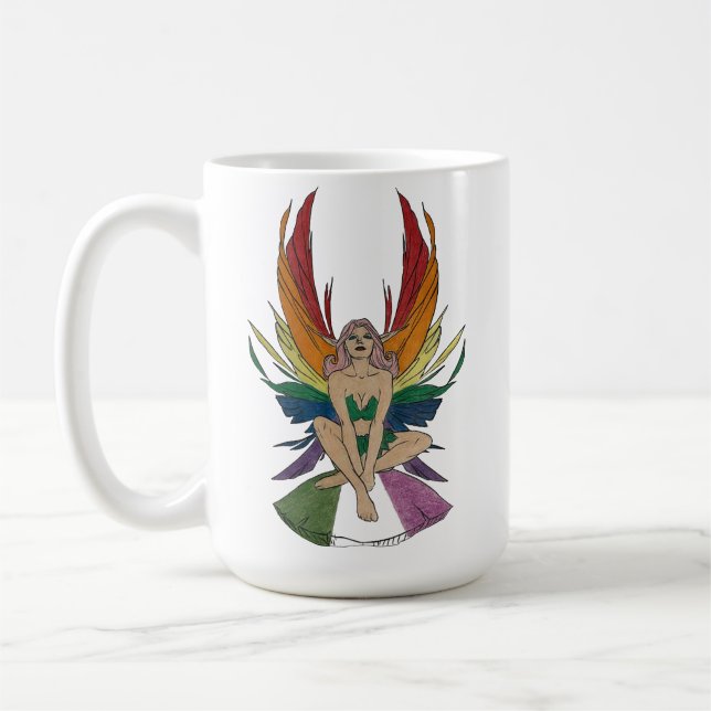 Taza De Café Hada Genderqueer (Izquierda)